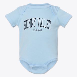 Sunny Valley Oregon Traditional Baby Onesie
