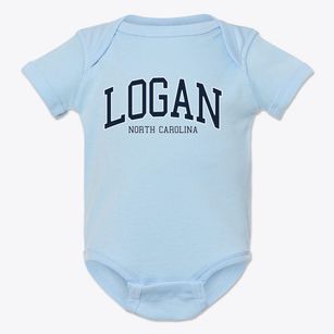 Logan North Carolina Traditional Baby Onesie