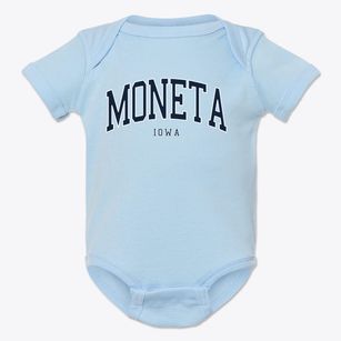 Moneta Iowa Traditional Baby Onesie