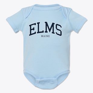 Elms Maine Traditional Baby Onesie