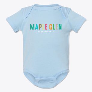 Maple Glen Pennsylvania Color Pop Baby Onesie