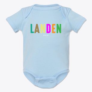 Landen Ohio Color Pop Baby Onesie