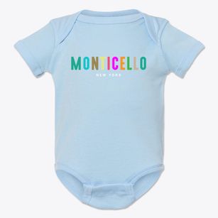 Monticello New York Color Pop Baby Onesie