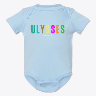 Ulysses Kansas Color Pop Baby Onesie