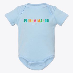 Pelham Manor New York Color Pop Baby Onesie