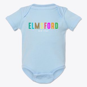 Elmsford New York Color Pop Baby Onesie