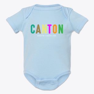 Canton North Carolina Color Pop Baby Onesie