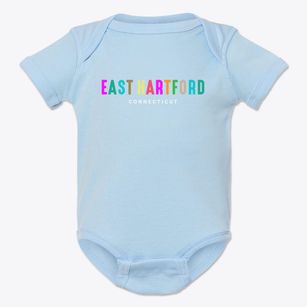 East Hartford Connecticut Color Pop Baby Onesie