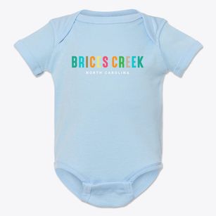 Brices Creek North Carolina Color Pop Baby Onesie