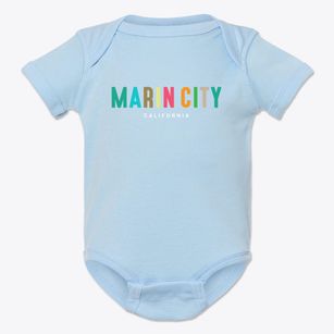 Marin City California Color Pop Baby Onesie