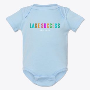 Lake Success New York Color Pop Baby Onesie
