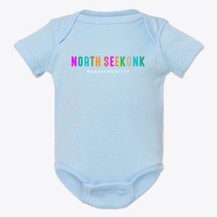 North Seekonk Massachusetts Color Pop Baby Onesie