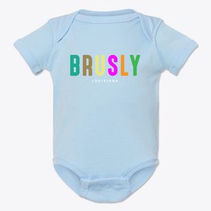 Brusly Louisiana Color Pop Baby Onesie