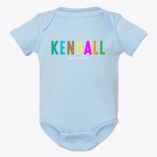 Kendall New York Color Pop Baby Onesie