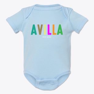 Avilla Indiana Color Pop Baby Onesie