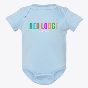 Red Lodge Montana Color Pop Baby Onesie
