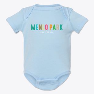 Menlo Park California Color Pop Baby Onesie