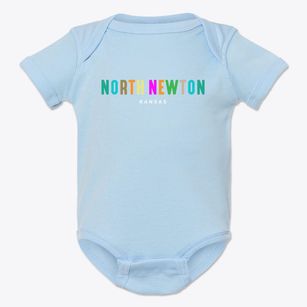 North Newton Kansas Color Pop Baby Onesie
