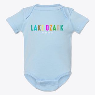 Lake Ozark Missouri Color Pop Baby Onesie