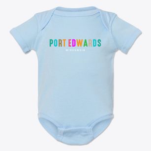Port Edwards Wisconsin Color Pop Baby Onesie