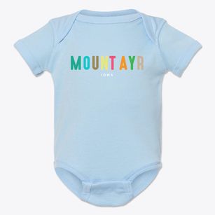 Mount Ayr Iowa Color Pop Baby Onesie