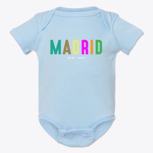 Madrid New York Color Pop Baby Onesie