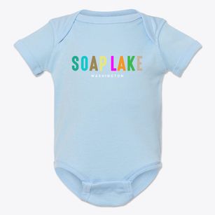 Soap Lake Washington Color Pop Baby Onesie