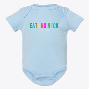 Eatons Neck New York Color Pop Baby Onesie