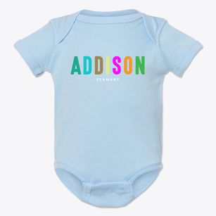 Addison Vermont Color Pop Baby Onesie