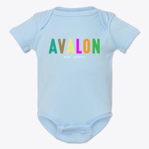 Avalon New Jersey Color Pop Baby Onesie