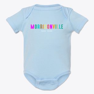 Morrisonville New York Color Pop Baby Onesie