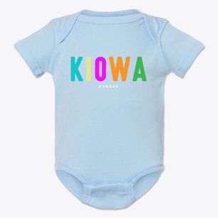 Kiowa Kansas Color Pop Baby Onesie