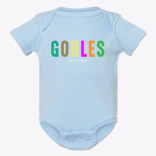 Gobles Michigan Color Pop Baby Onesie