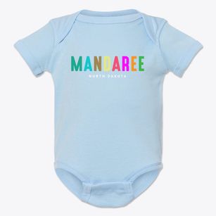 Mandaree North Dakota Color Pop Baby Onesie