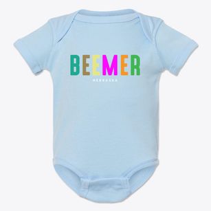 Beemer Nebraska Color Pop Baby Onesie