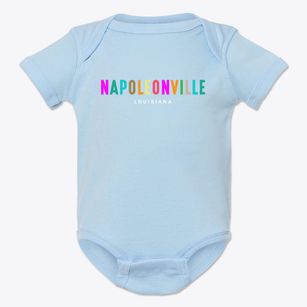 Napoleonville Louisiana Color Pop Baby Onesie