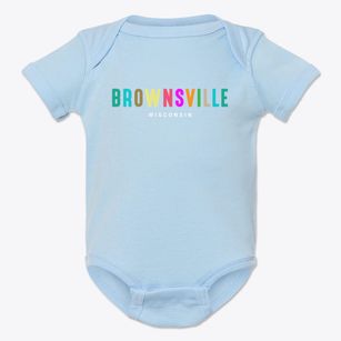 Brownsville Wisconsin Color Pop Baby Onesie