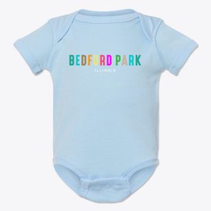 Bedford Park Illinois Color Pop Baby Onesie