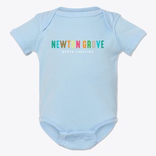 Newton Grove North Carolina Color Pop Baby Onesie