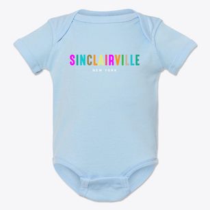 Sinclairville New York Color Pop Baby Onesie
