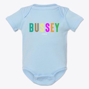Bussey Iowa Color Pop Baby Onesie