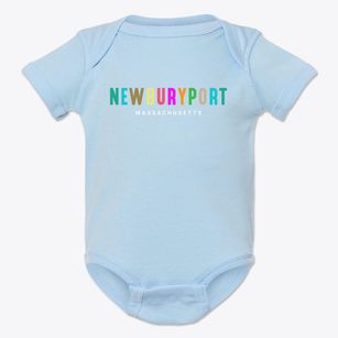 Newburyport Massachusetts Color Pop Baby Onesie