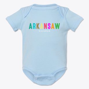 Arkansaw Wisconsin Color Pop Baby Onesie
