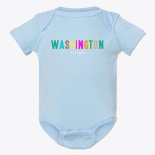Washington Illinois Color Pop Baby Onesie