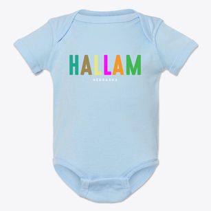 Hallam Nebraska Color Pop Baby Onesie