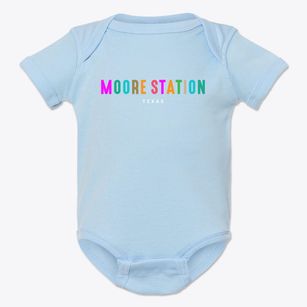 Moore Station Texas Color Pop Baby Onesie