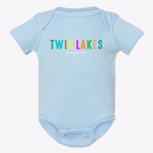 Twin Lakes Minnesota Color Pop Baby Onesie