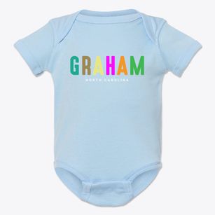 Graham North Carolina Color Pop Baby Onesie