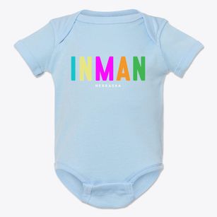 Inman Nebraska Color Pop Baby Onesie