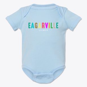 Eagarville Illinois Color Pop Baby Onesie